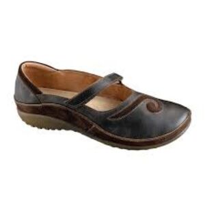 Naot Womens Leather Comfort Mary Jane Clogs shoes sz 40/9